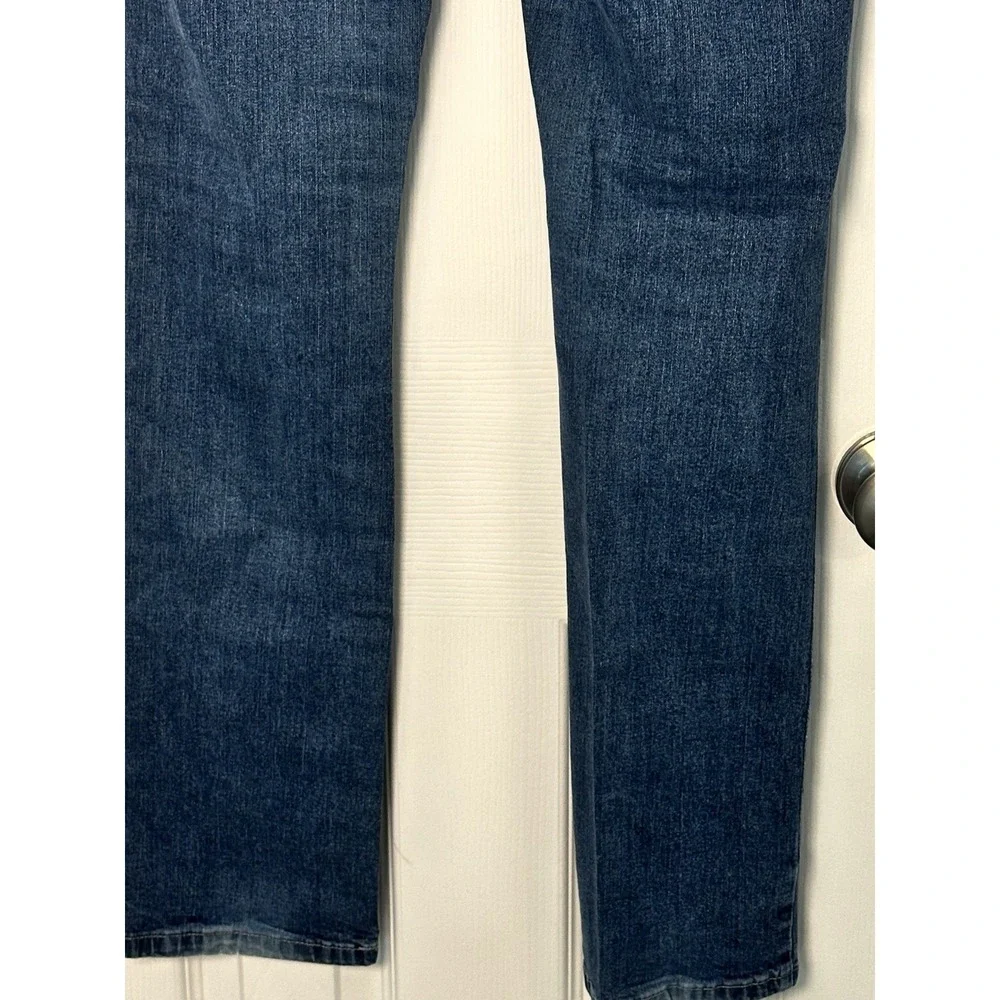 Tru Luxe Jeans Womens Denim Mid‎ Rise Stretch Embellished Pocket Blue Size 27/4